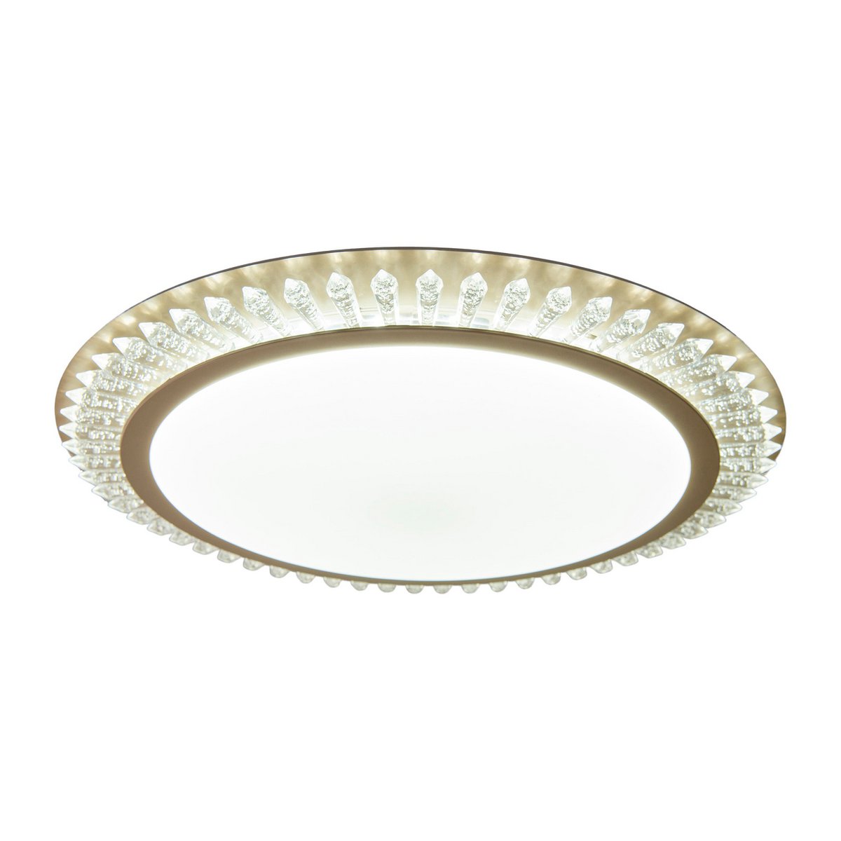 LED -plafondlicht "Madison" Ø 48 cm, veel functies, gemaakt van metaal en plastic, goud, met geïntegreerde LED's, verlichting voor woonkamers of kantoor