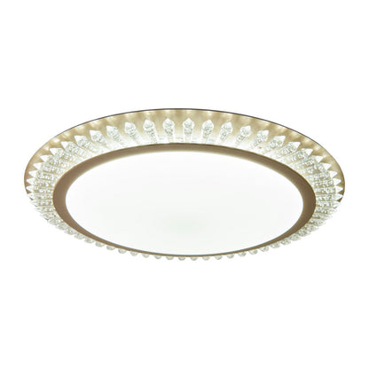LED -plafondlicht "Madison" Ø 48 cm, veel functies, gemaakt van metaal en plastic, goud, met geïntegreerde LED's, verlichting voor woonkamers of kantoor