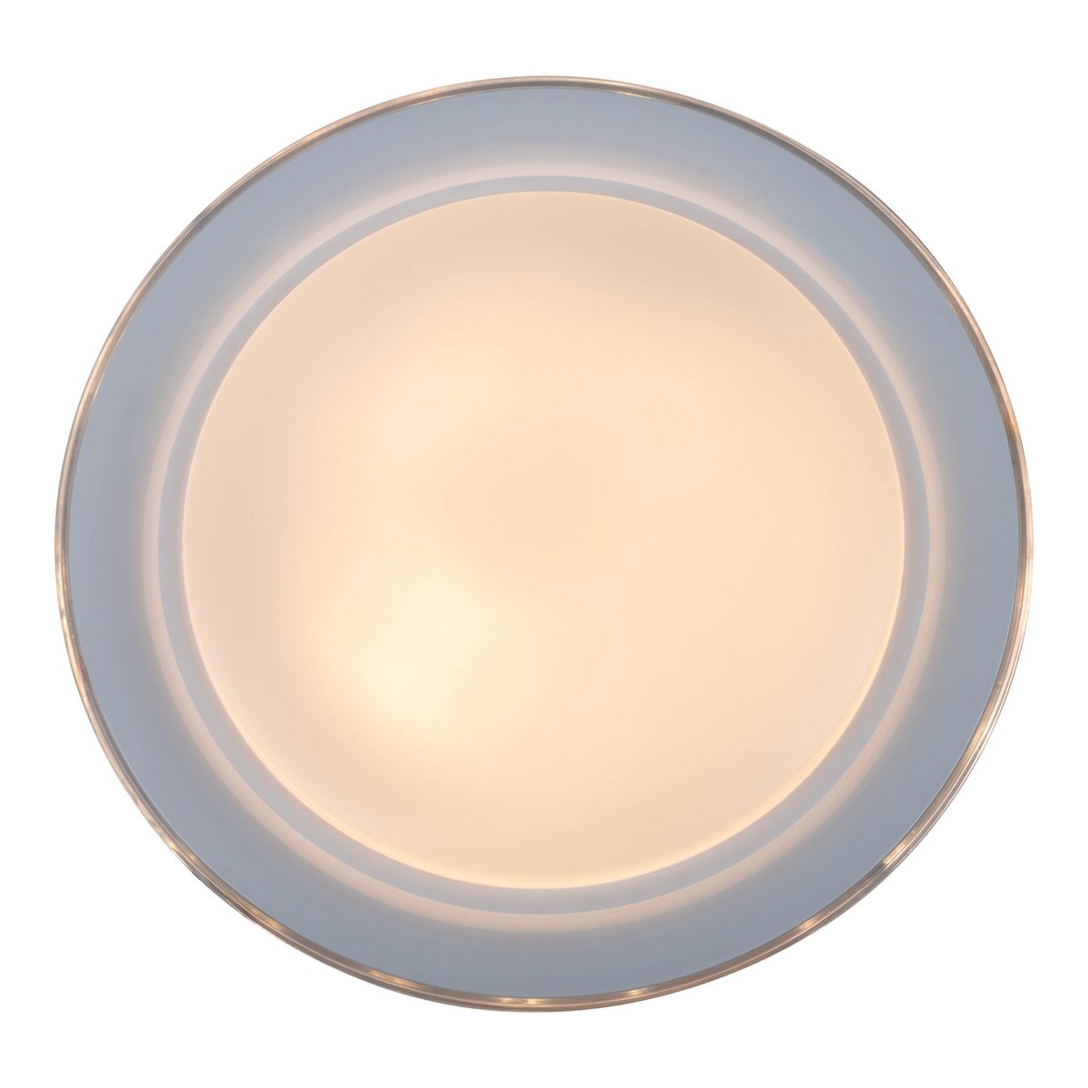 LED-plafondlicht "Claire" Ø 50,5 cm, 7,5 cm hoog, metaal en plastic in wit, geïntegreerde LED, 1600 lm, dimable, CCT-functie, 3000-5000 K, nachtlichtfunctie