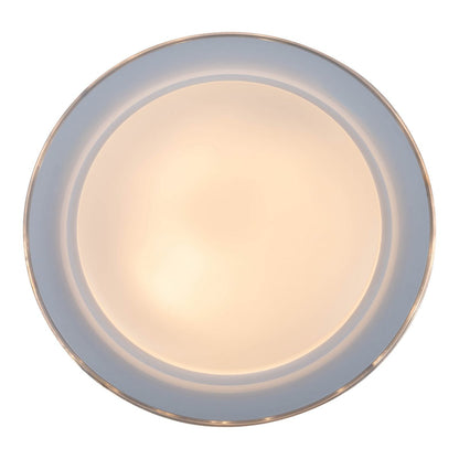 LED-plafondlicht "Claire" Ø 50,5 cm, 7,5 cm hoog, metaal en plastic in wit, geïntegreerde LED, 1600 lm, dimable, CCT-functie, 3000-5000 K, nachtlichtfunctie