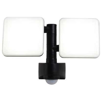 LED externe wandlamp "Jaro" met 360 ° bewegingsdetector, gemaakt van plastic in antraciet, met geïntegreerde LED