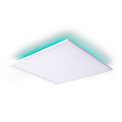 Smart Home LED -achtergrondverlichting Paneel zijlengte 45 cm, veel functies, transportlamp gemaakt van metaal en plastic, geïntegreerde LED's