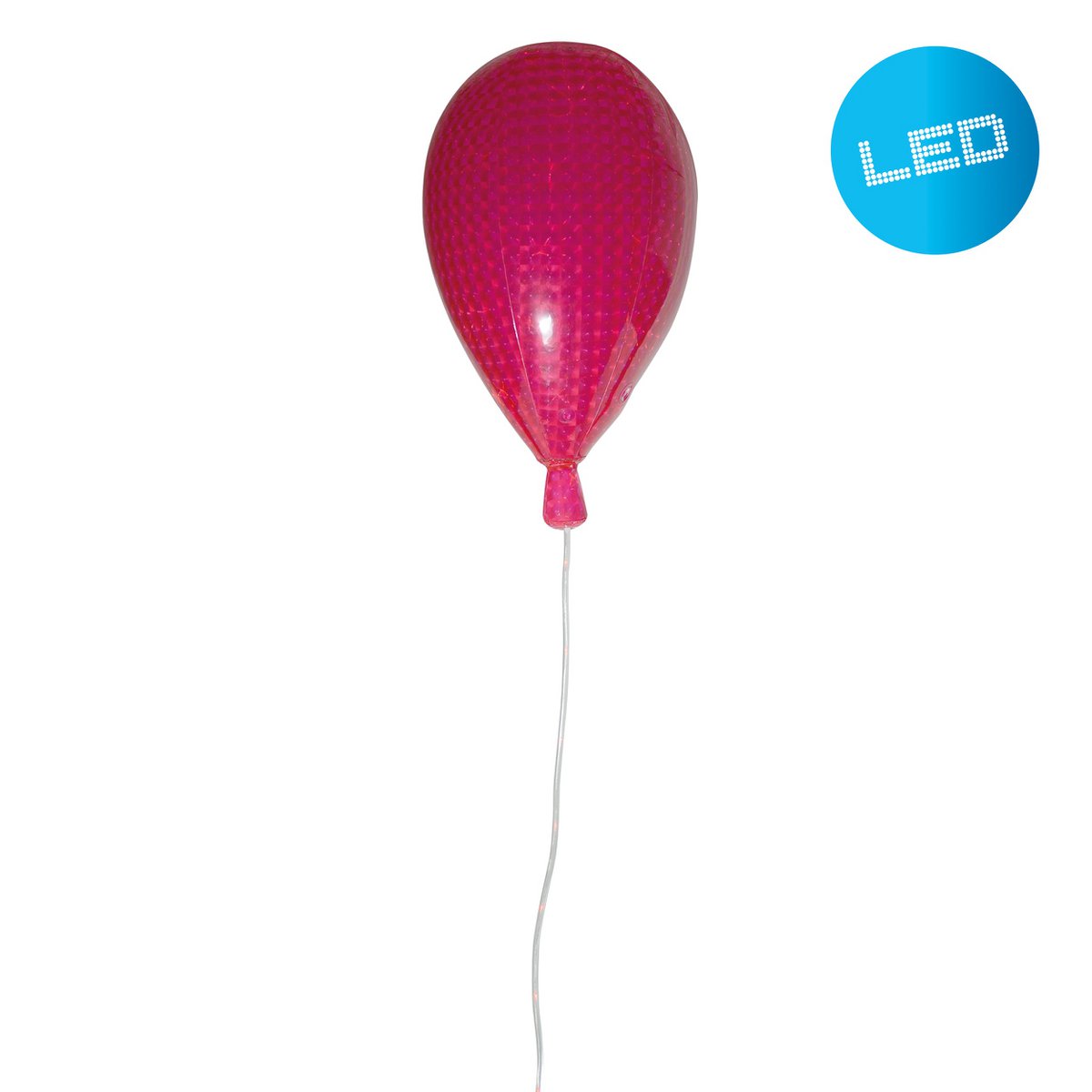 Led decoratief plastic in roze, met geïntegreerde LED