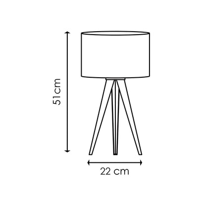 Home Sweet Home Moderne Tafellamp Tree zwart - 29/29/50cm - Bedlampje