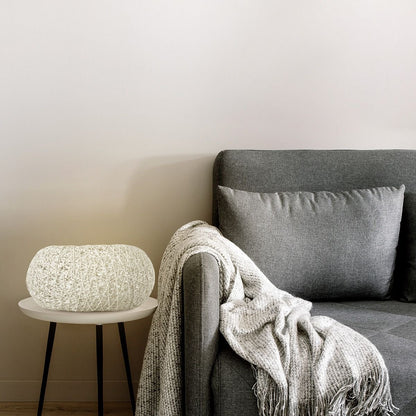 Home Sweet Home tafellamp Cocon - Wit - 30/30/17cm - bedlampje - Touw
