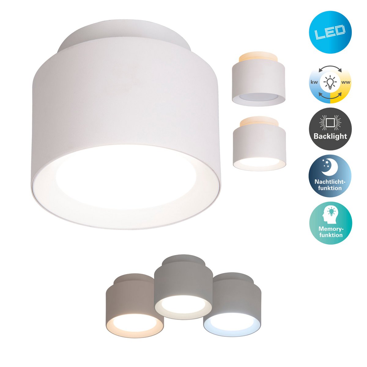LED Spot D: 11,5 cm witte "Trimes"