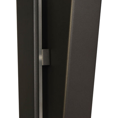 LED -wandlamp "Trevor" zwart, wandlampmetaal en plastic in het zwart, met stevig ingebouwde LED's, wandverlichting binnen 62 x 10 x 4,5 cm