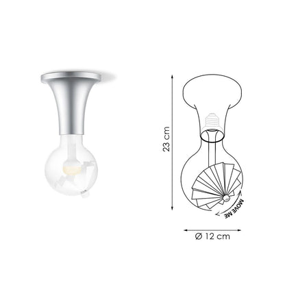 Home Sweet Home Hanglamp Move Me - Horn Cone 5.5W 2700K grijs-wit