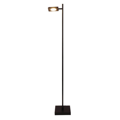 LED-batterij staande lamp "Lupa", 135 cm hoog, aluminium zwart en plastic, geïntegreerde LED's, 2400 lm, dimable, CCT-functie, 3000-6500 K, RGB lichtwisselaar
