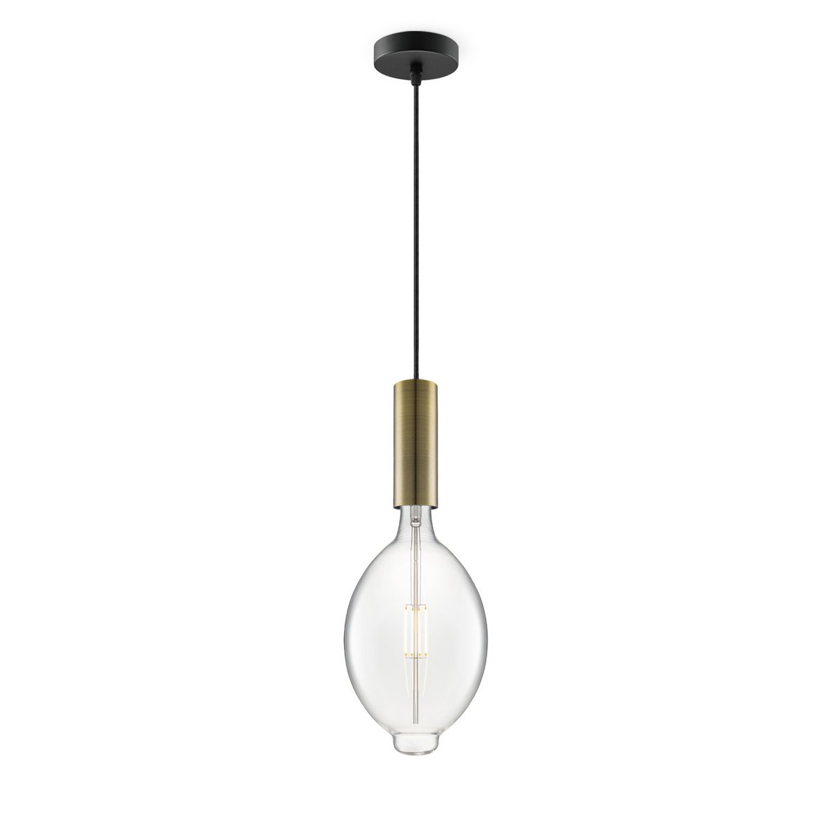 Home Sweet Home hanglamp brons Saga Ovaal - G180 - dimbaar E27 helder