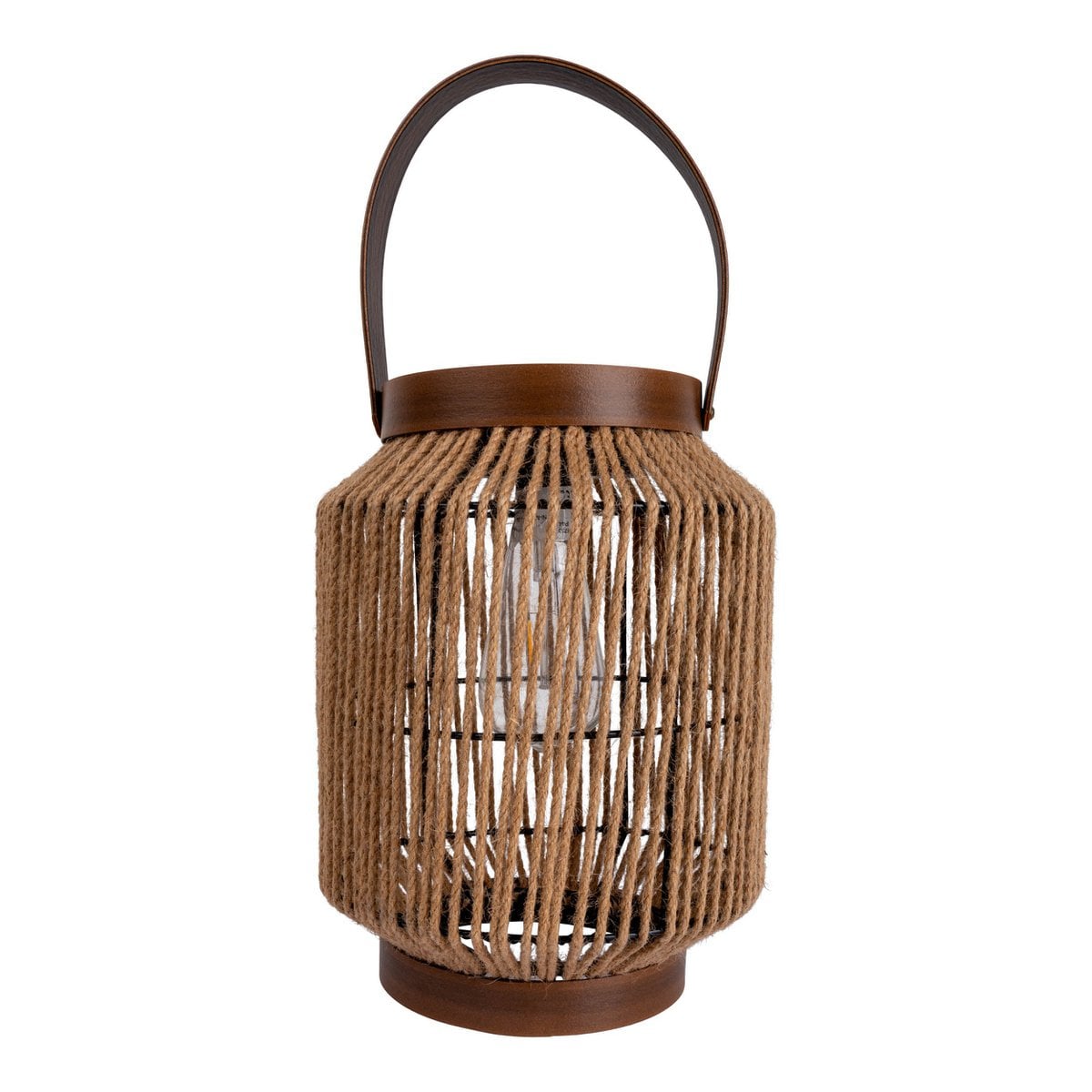 LED zonnelamp "Korbiniaanse" decoratie voor het buitengebied gemaakt van metaal, plastic en snoer in de natuur, met stevig ingebouwde LED's.