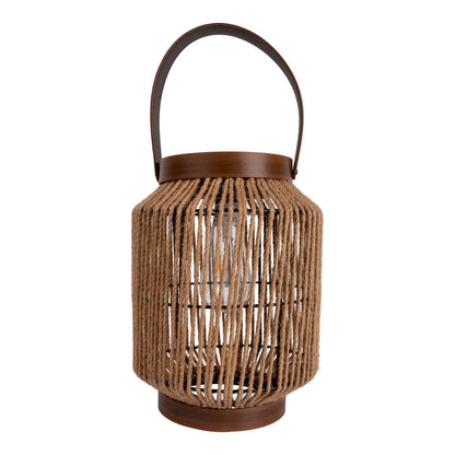 LED zonnelamp "Korbiniaanse" decoratie voor het buitengebied gemaakt van metaal, plastic en snoer in de natuur, met stevig ingebouwde LED's.