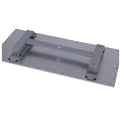 LED -assemblagepaneel "Sorriso", montagelamp gemaakt van metaal en plastic in wit met stevig ingebouwde LED's, 30 x 60 cm voor interieurs