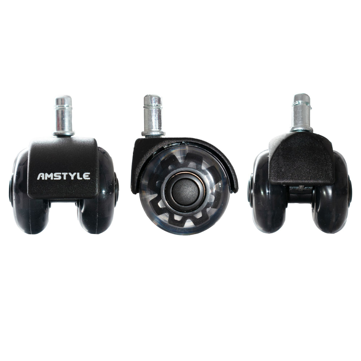 set van 5 lichtlopende universele heavy-duty wielen voor