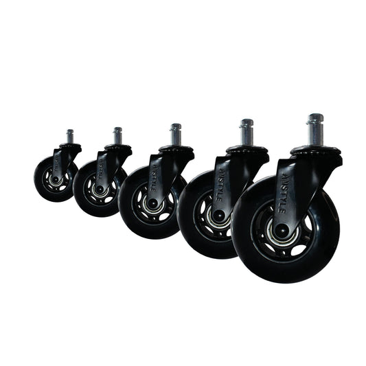 Set van 5 lichtlopende universele heavy-duty wielen