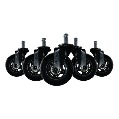 Set van 5 lichtlopende universele heavy-duty wielen