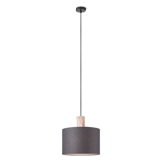 Home Sweet Home Hanglamp Linnen - Chocolade - 30x30x140cm