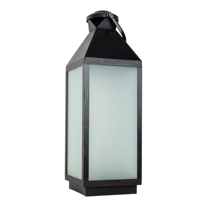 LED Decol Light "Doris" gemaakt van plastic en glas in zwart, geïntegreerde LED, voor binnen