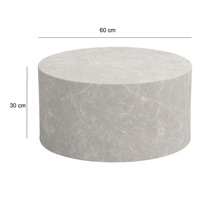 MONOBLOC salontafel 60x60x30 cm in zandkleurige