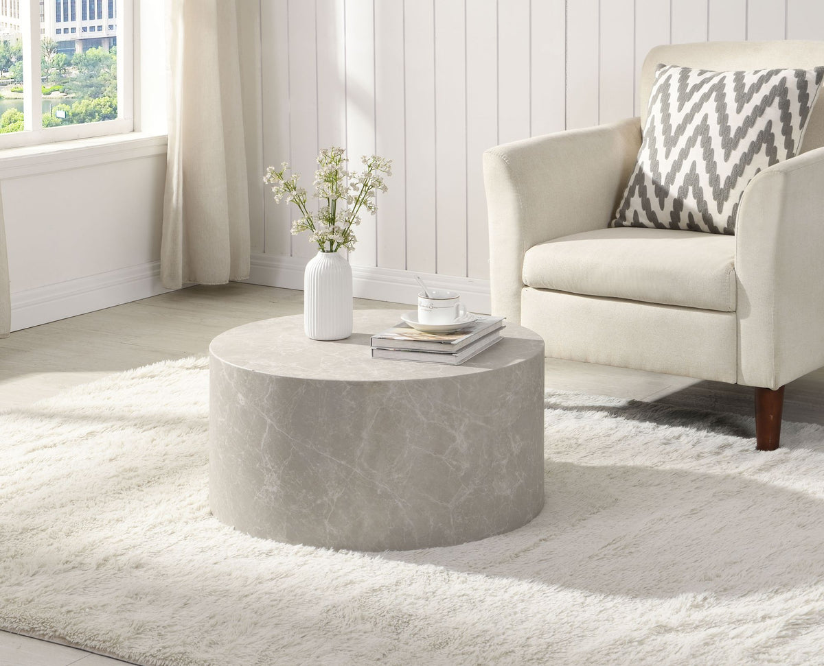 MONOBLOC salontafel 60x60x30 cm in zandkleurige