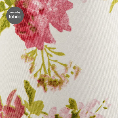 Home Sweet Home Flower Stoffen Lampenkap Beige - 20 x 15 x 13 cm