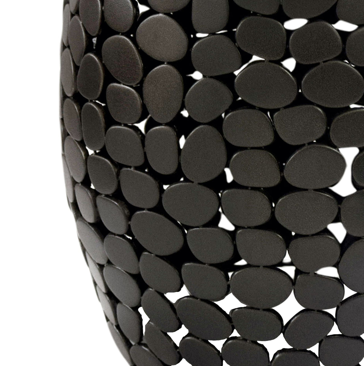 Design Bijzettafel rond 40cm van zwart aluminium &