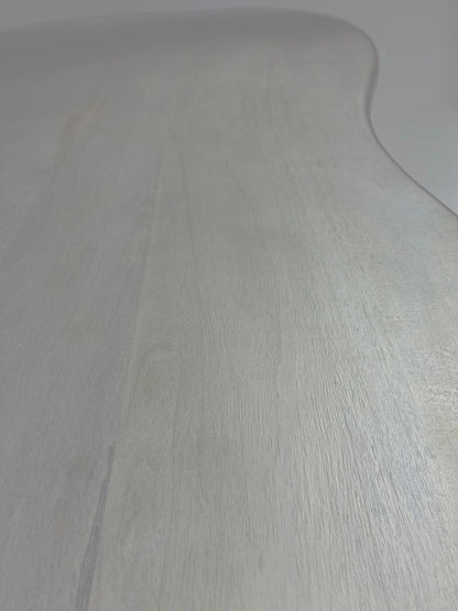 Eettafel 180x90x75 cm Mango Massief Hout Witte Eettafel