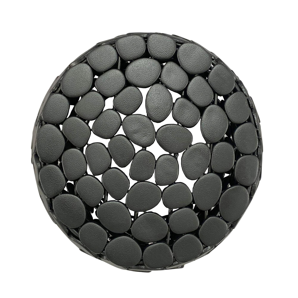 Design Bijzettafel rond 40cm van aluminium zwart –