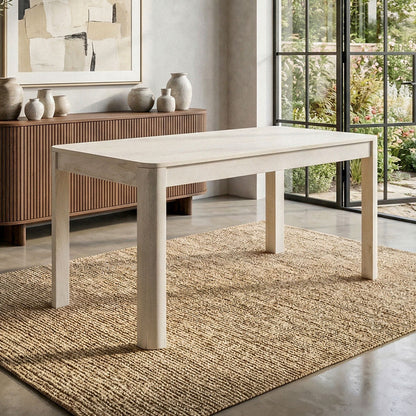 Eettafel Massief Hout Mango 120x60 cm White Wash
