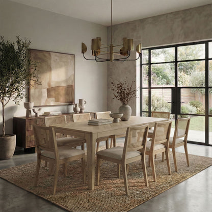 Eettafel Massief Hout Mango 120x60 cm White Wash