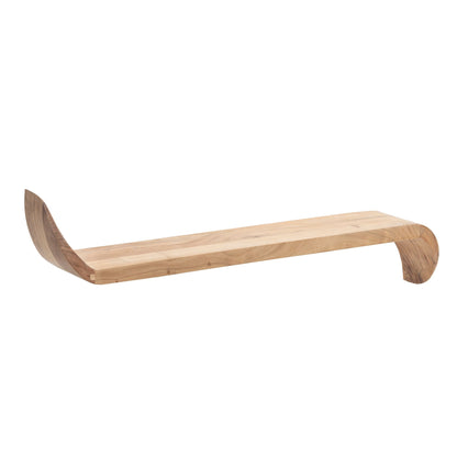 Wandplank Mango Massief Hout 60cm - Hangrek met gebogen uiteinden