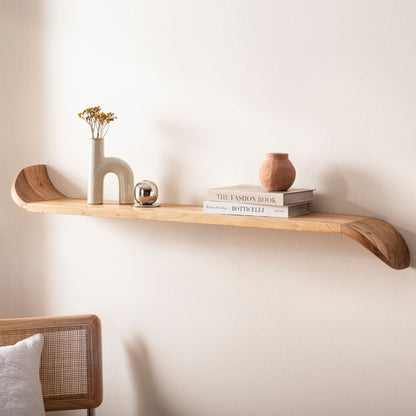 Wandplank Mango Massief Hout 100cm - Hangplank