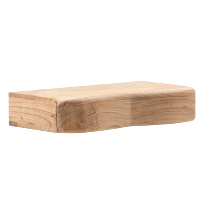 Wandplank Acacia Massief Hout 40cm met Lade - Design