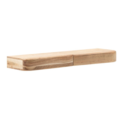Wandplank Acacia Massief Hout 80cm met twee Lades
