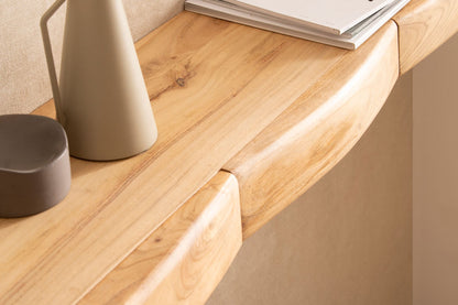Wandplank Acacia Massief Hout 120cm met drie Lades -