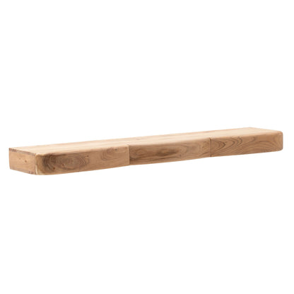 Wandplank Acacia Massief Hout 120cm met drie Lades -