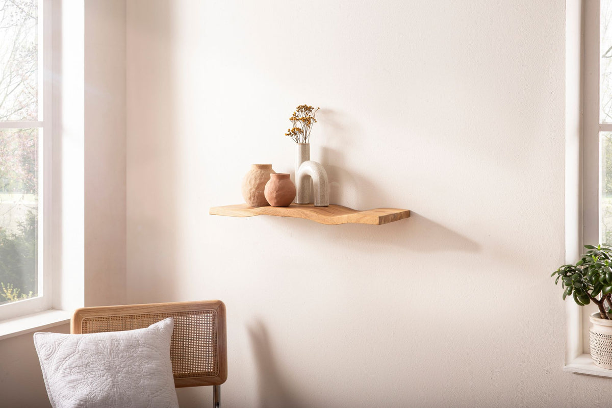 Wandplank Acacia Massief Hout 40cm - Zwevende Design