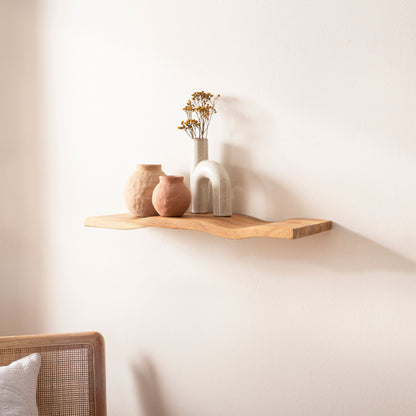 Wandplank Acacia Massief Hout 60cm - Zwevende wandplank