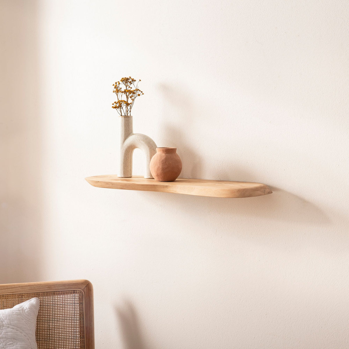 Wandplank Acacia Massief Hout 40cm - Zwevende Design