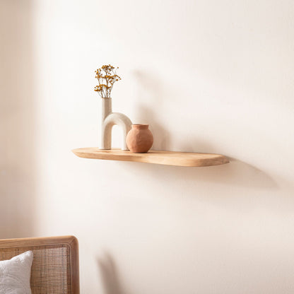 Wandplank Acacia Massief Hout 40cm - Zwevende Design