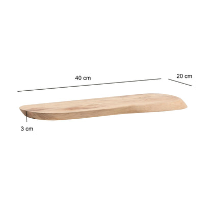 Wandplank Acacia Massief Hout 40cm - Zwevende Design