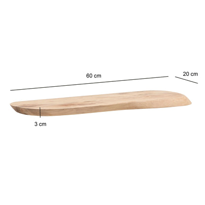Wandplank Acacia Massiefhout 60cm - Zwevende wandplank