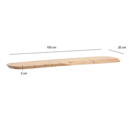 Wandplank Acacia Massiefhout 100cm - Zwevend Design