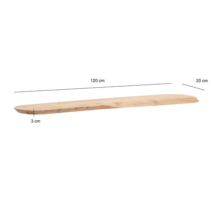 Wandplank Acacia Massief Hout 120cm - Zwevend Design