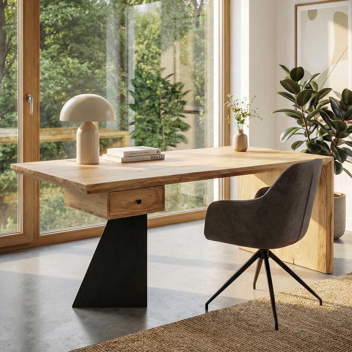 Bureau van Massief Acaciahout 180 x 90 cm Rechthoekig