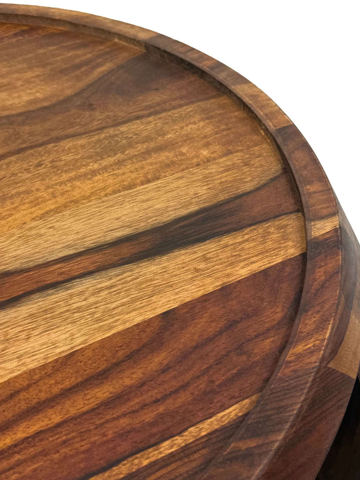 Salontafel Sheesham Massief Hout Rond 60 x 50 x 40 cm