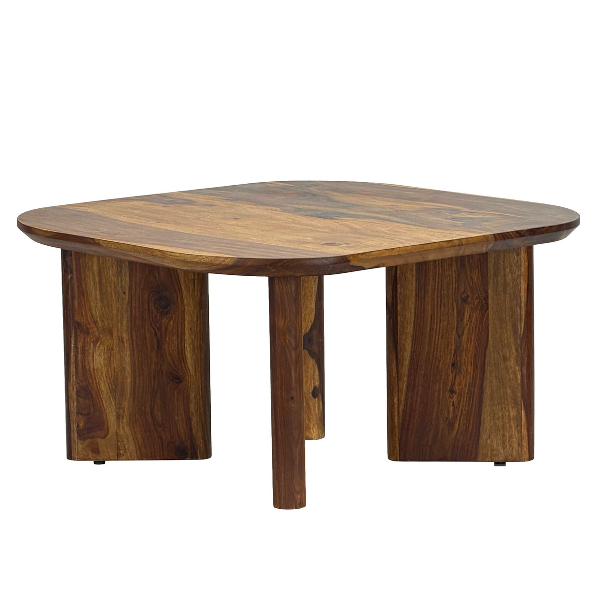 Salontafel Sheesham Massief Hout 60cm Vierkant