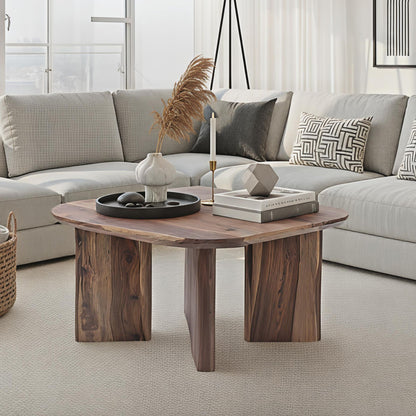 Salontafel Sheesham Massief Hout 60cm Vierkant