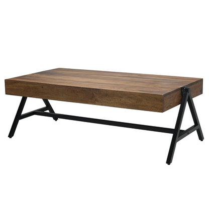 Salontafel Sheesham Massief Hout Rechthoekig 120cm