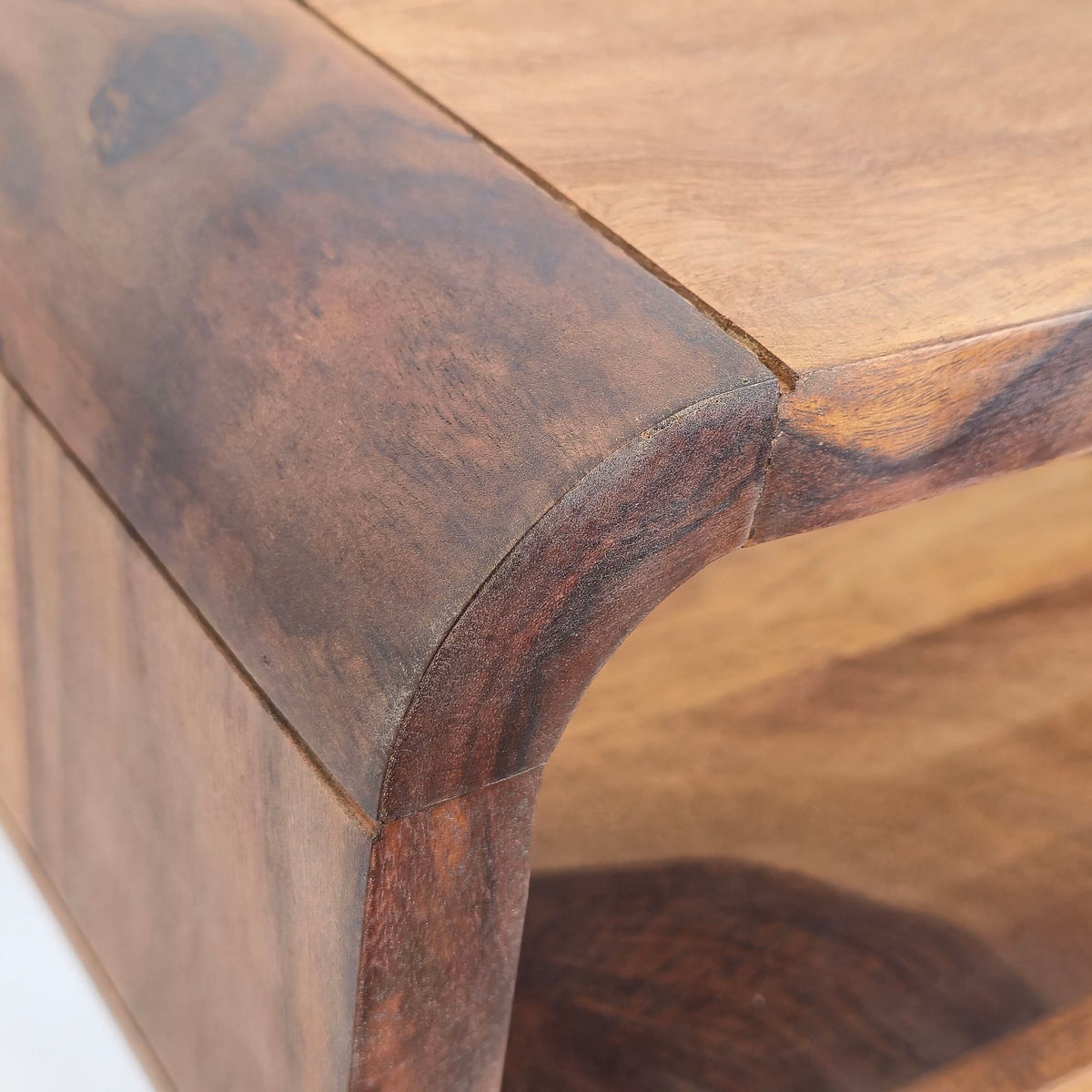 Retro Salontafel Sheesham Massief Hout 100cm